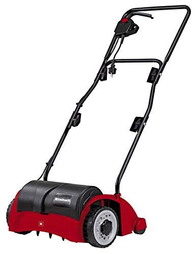 Einhell GC-ES 1231 : Électrique, 1200 W, largeur de travail de 31 cm, 8 lames, roues larges pour la protection de la pelouse, surface conseillée 300 m².